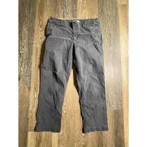 Loft Monroe‎ Slim Chino Pants Womens 8 Gray Excellent Mid Rise Casual Trousers